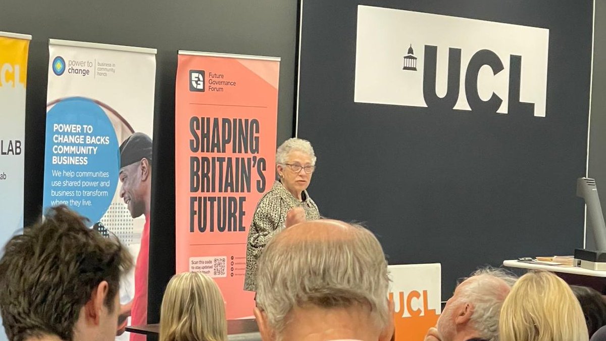 “We need an expanded community of FATE - human relationships, collaboration, solidarity, trustworthy government, proof of the possible” @MargaretLevi at #BritainRenewed Inspiring talks today hosted by @UCLPolicyLab @FutureGovForum @peoplesbiz @CitizensUK