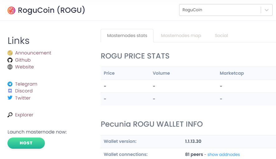 rogucoin's tweet photo. RoguCoin (ROGU) has been added to https://t.co/8A25bVHW5C

Now we can launch masternodes and monitor them there ☞☞ https://t.co/X8CYmK61I8

#RoguCoin
#ROGU
$ROGU https://t.co/A3EFDo8W6G