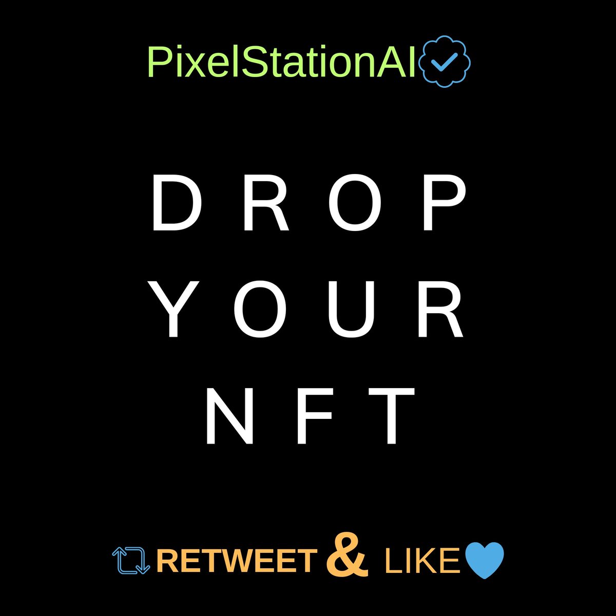 Drop Your #NFTs For Sale!!! ✨️💸

I will Retweet all #NFTart ❤️‍🔥

Please use our hashtag #Pixelstationai ✨️🌠

#NFT #Nftdrop #NFTArt  #nftartgallery #nftcollectors #NFTComunity #x #opensea #OpenseaNFTs