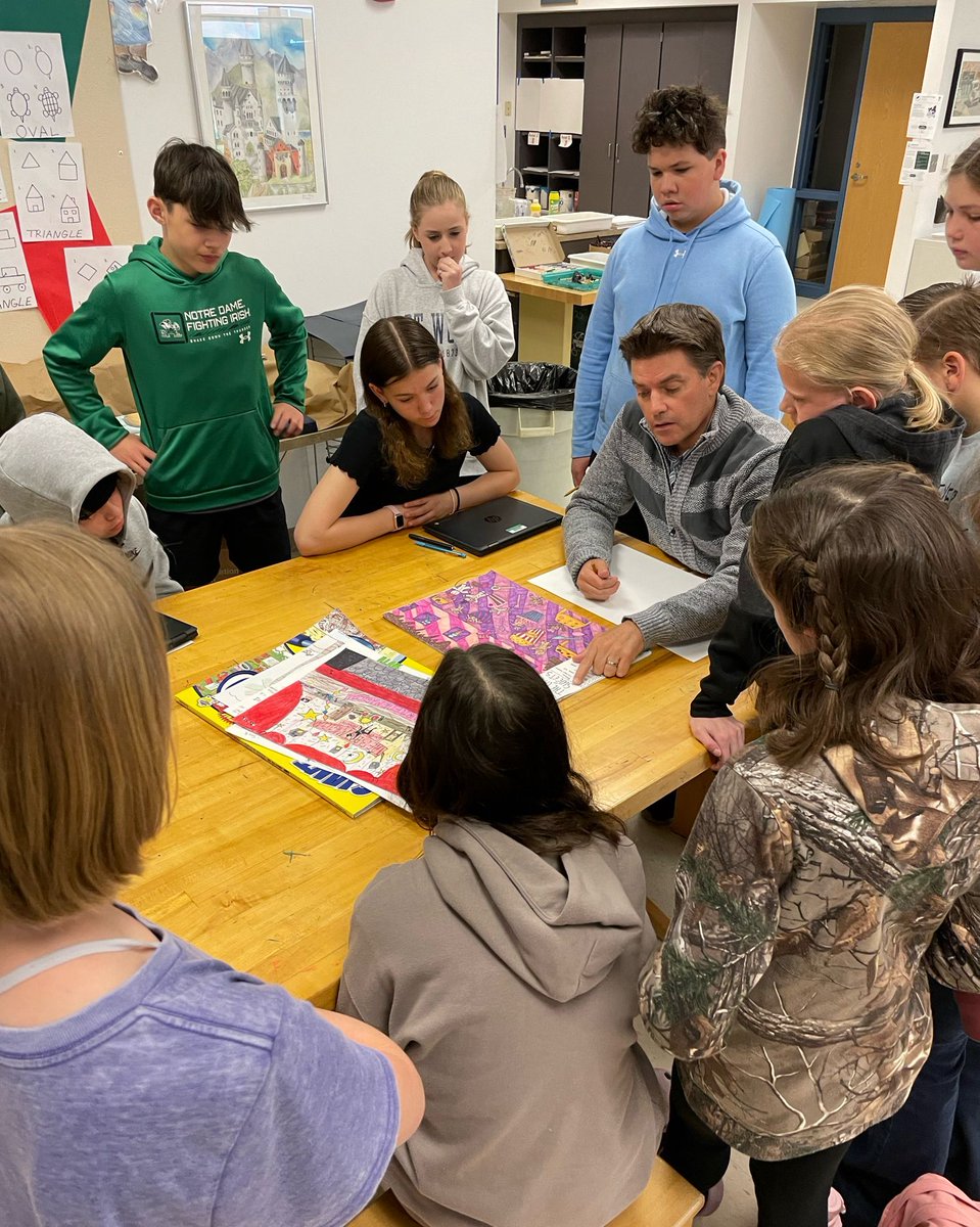 Who wouldn’t want to create their own seek and find?!? Students in 6th Grade Art reviewed both professional and student created seek and find art projects as they started day one of this new art unit. Some really great ideas being tossed around! #OneEyer #EastPennPROUD