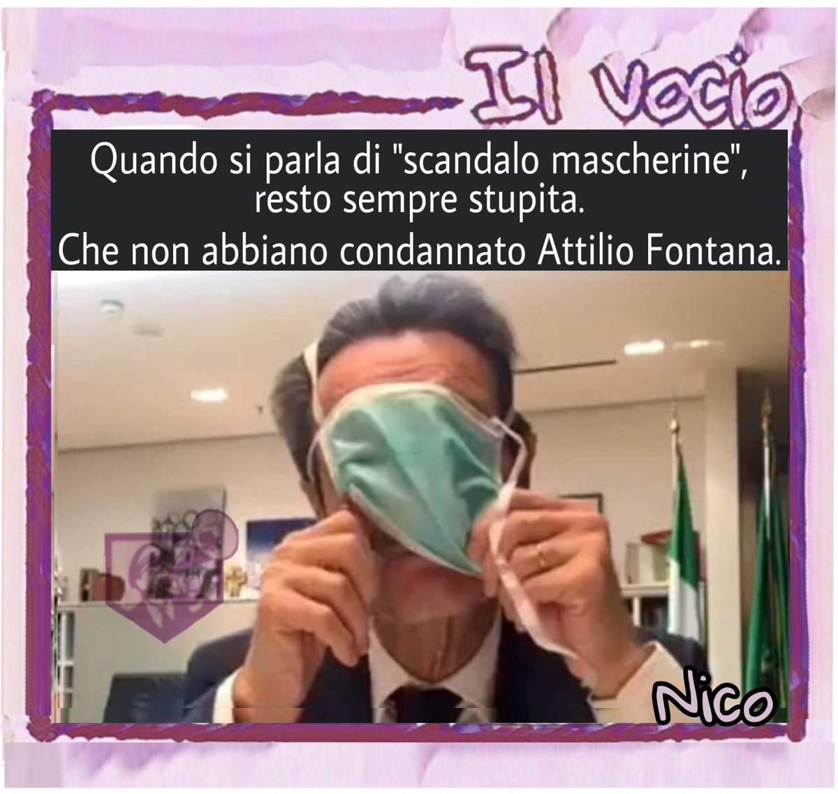 Nico @NicolettaLucher #15maggio #ilvocio #AttilioFontana #tutor #mascherine #difficoltà #incapacita #condanna #ironia