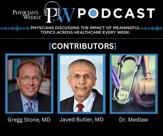 Did you miss last week's podcast? Never fear, find it here: buff.ly/3y9jKv3 Exclusive #ACC2024 insights from @GreggWStone and @JavedButler1, and valuable advice from Dr. #Medlaw on physician #marriage dynamics and #prenup agreements. #MedTwitter #SoMeDocs #DocMatter