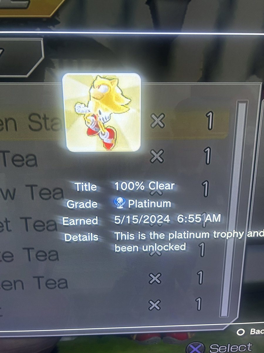 I finally got the platinum for sonic unleashed!