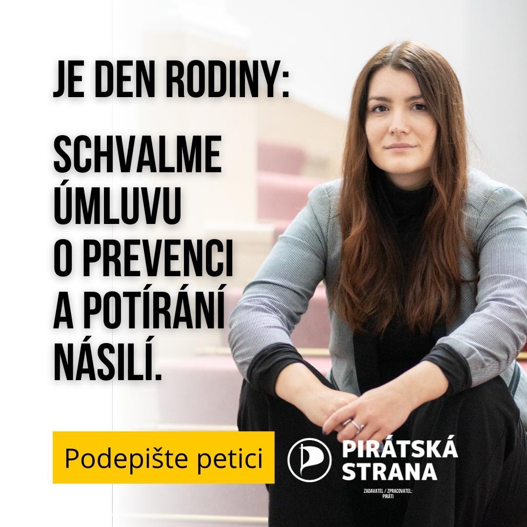 Část konzervativních senátorů natruc zablokovala schválení Úmluvy o prevenci a potírání násilí. Chce ji většina naší společnosti a jejím cílem je předcházet domácímu a sexualizovanému násilí a pomáhat jeho obětem. Dejte i vy dnes, na mezinárodní den rodiny najevo, že chcete,