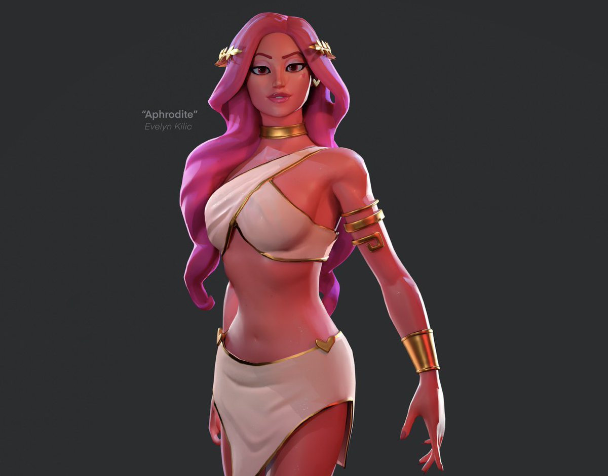 dazzlingjedi's tweet image. ✨🩷Aphrodite 🩷✨ my own 3d character I made in Zbrush :)