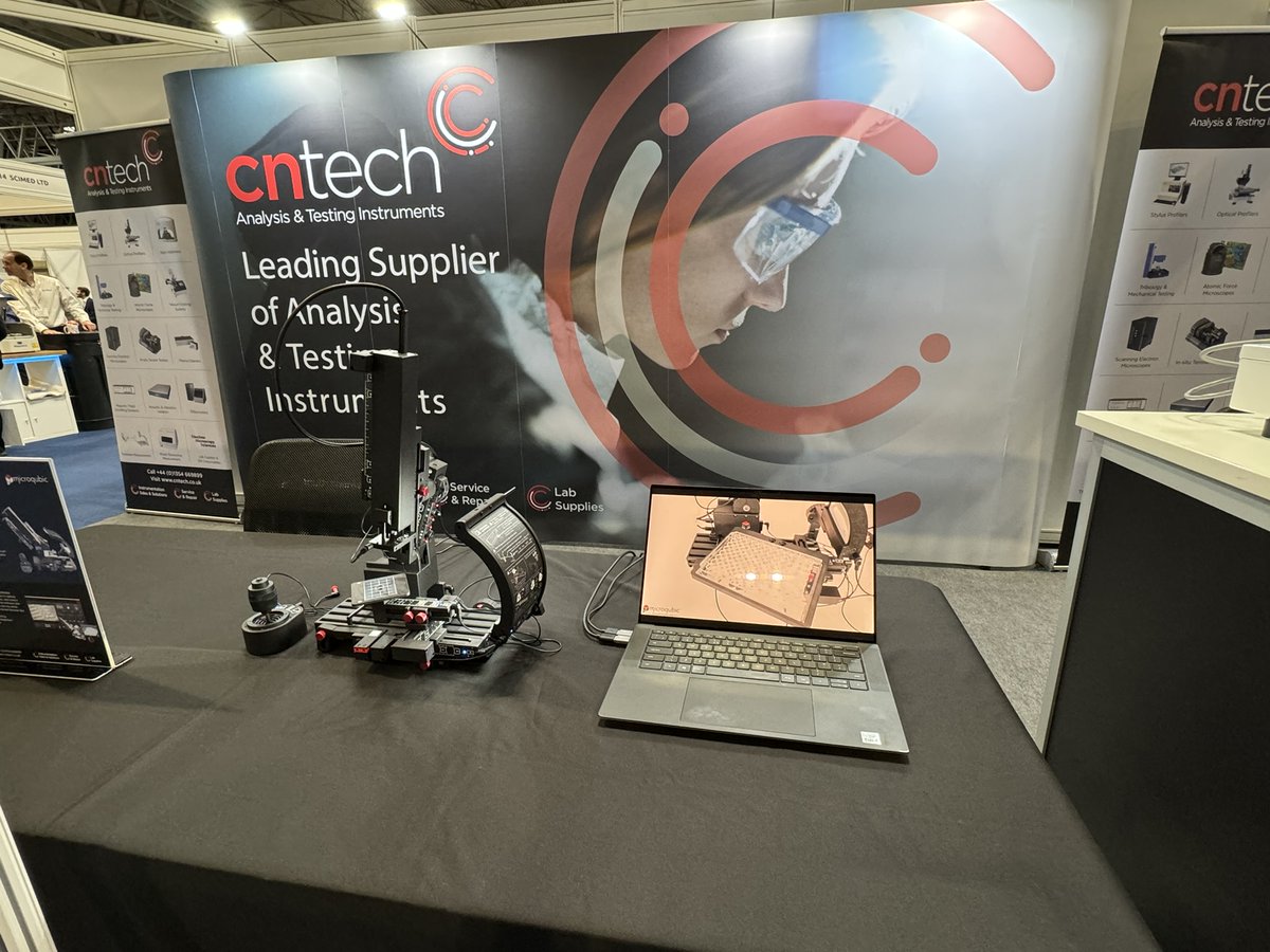 CNTech1's tweet photo. If you are at The Advanced Materials Show, make sure you stop by our stand (2011 in hall 3a) and say hello to Clive and Jon. They are looking forward to speaking to you! #advancedmaterialsshow #AMS24 #advancedmaterials #nanoindenter #opticalprofiler #crosssectionpolisher #SEM https://t.co/KOhcBAlmfR