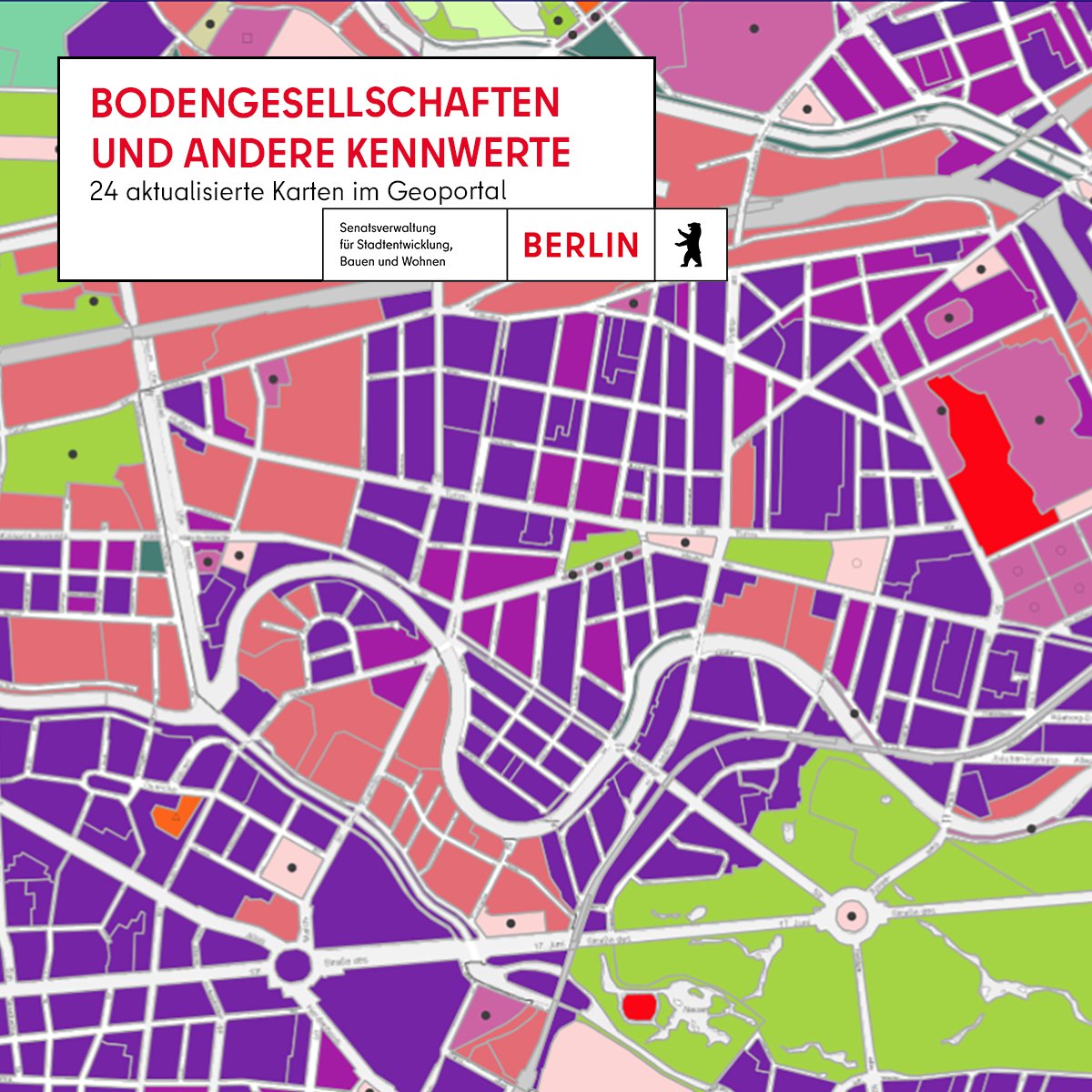 Wir stehen auf #Boden - unsere Grundlage allen Lebens. Böden bilden sich aus mineralischen und organischen Substanzen und verändern sich stetig. Im #Geoportal gibt's deshalb nun 24 aktualisierte Karten zu 30 Themenfeldern rund um das Berliner #Erdreich: fbinter.stadt-berlin.de/fb/index.jsp?l…