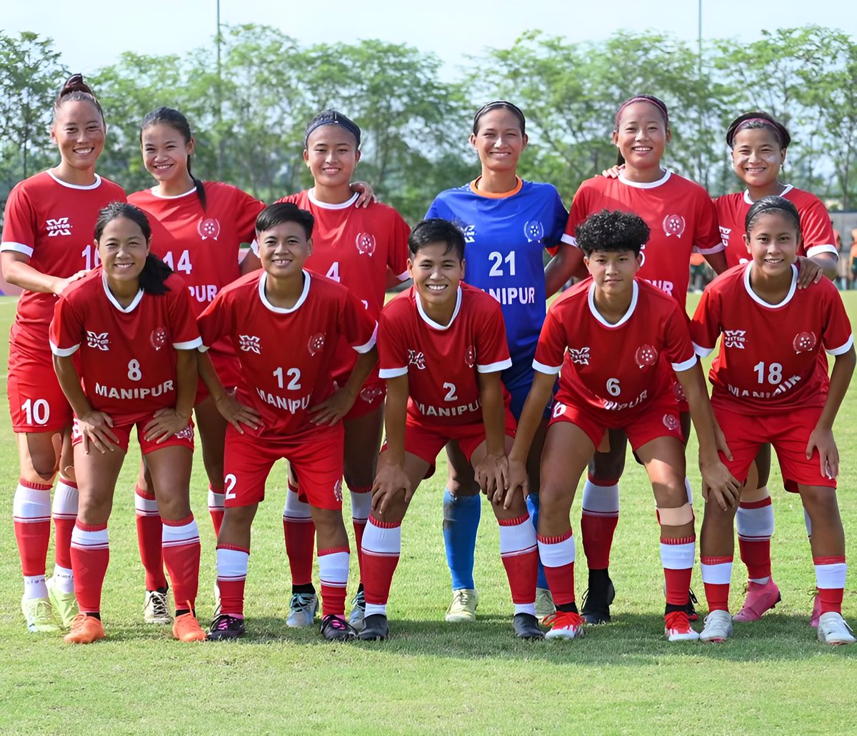 Manipur emerges as the CHAMPIONS of the 28th Senior Women’s NFC, sealing the victory with a 2-0 triumph over Haryana 👏🏆 #Manipur #IndianFootball