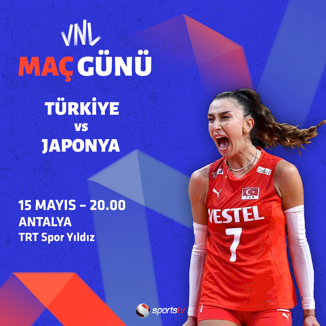 📌 🏐 Maç Günü! 🆚 Türkiye - Japonya 🗓️ 15 Mayıs Çarşamba ⏰ 20.00 📍 Antalya 🇹🇷 #FileninSultanları, 2024 FIVB Voleybol Kadınlar Milletler Ligi'nde ilk maçına çıkacak. @TVForgtr | #FileninSultanları