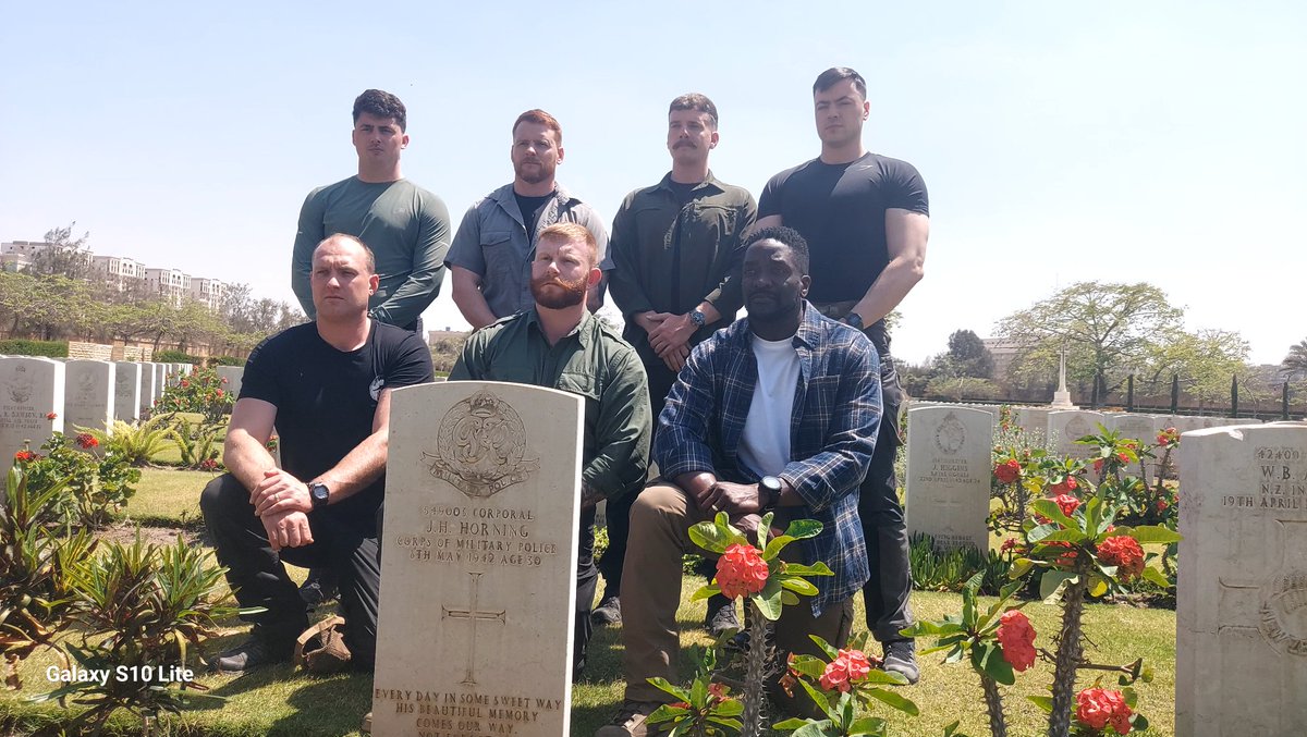 British army delegation visit Heliopolis war Memorial Cemetery Today @CWGC @AAPAComms