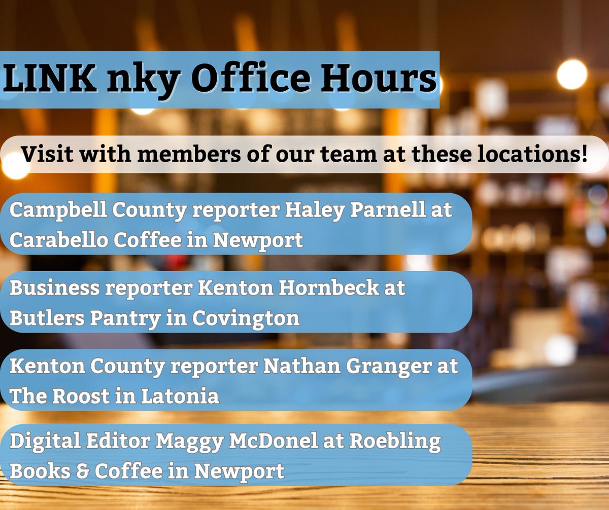 Come hang out with some of our LINK team members during this week's office hours from 10:30 to 11:30!