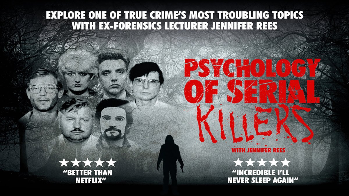 Psychology of Serial Killers is here 👁️ Are you ready to explore one of Forensic Psychology's most troubling topics? Doors open: 6:30pm Show starts: 7:30pm Running time: Approx 2 hours 20 minutes including interval Age guidance: 14+ 🎟️ Join us: atgtix.co/3Uzd1lo