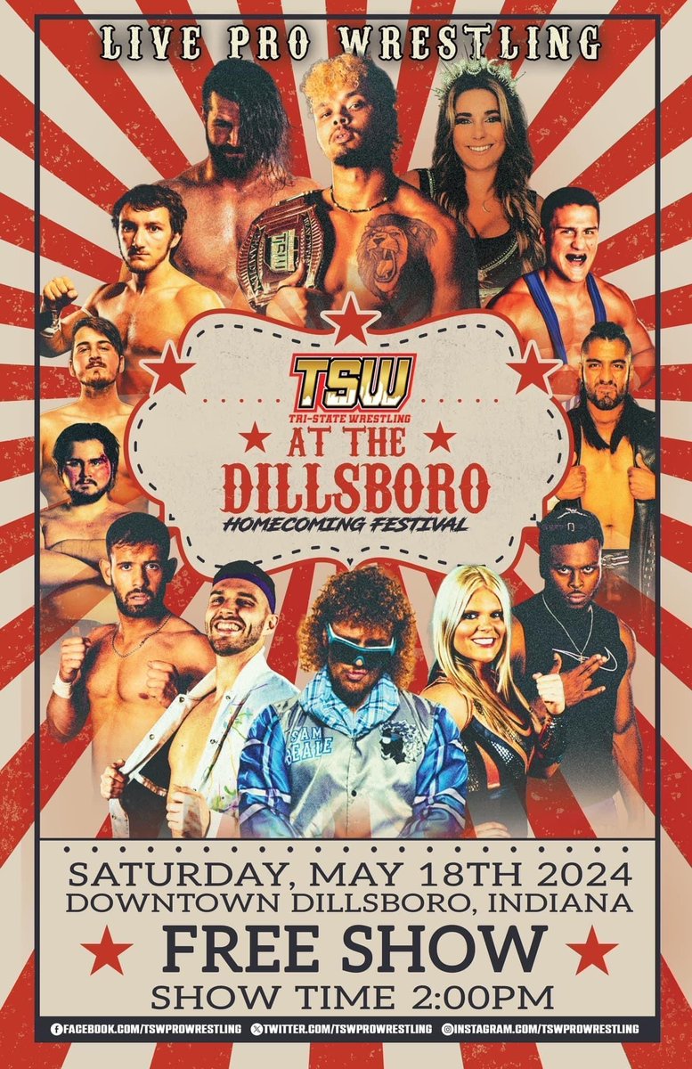 This Saturday 100% Pure Greatness comes back to @TSWProWrestling! BELIVE IT!

#aew #aewdynamite #wwe #wweraw #wwesmackdown #aewallin #impact #nwa #aewallout #wwelive #greatness