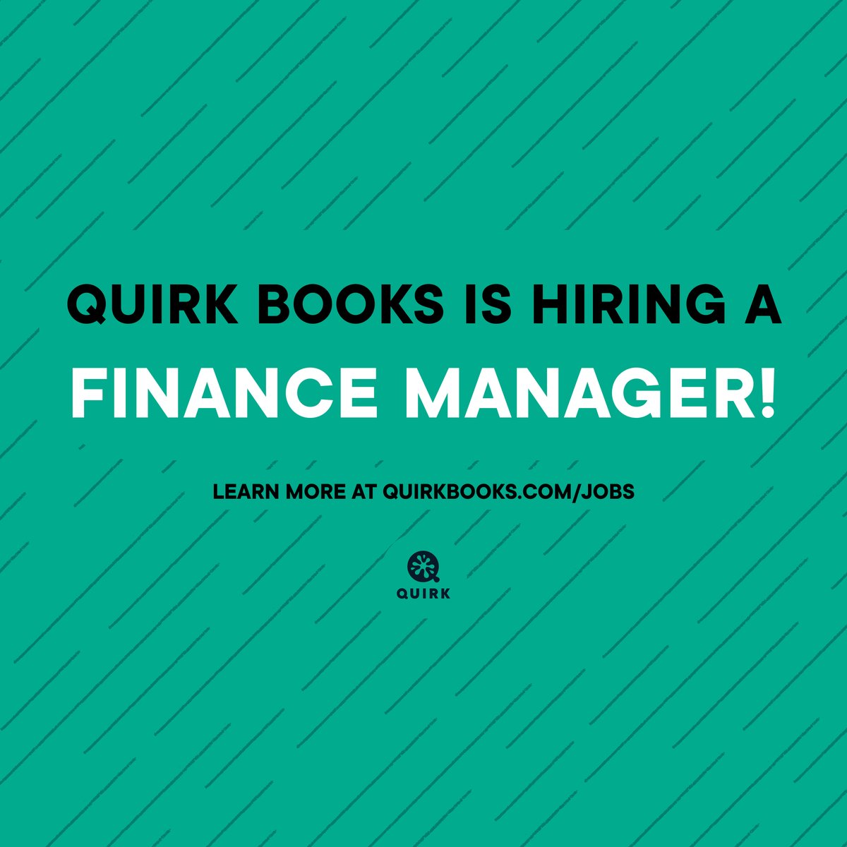 Quirk Books is hiring an organized, detail-oriented, and self-motivated finance manager with 3+ years of experience! This position is based in Philadelphia, with Thursdays in the office. Visit quirkbooks.com/jobs for more information!