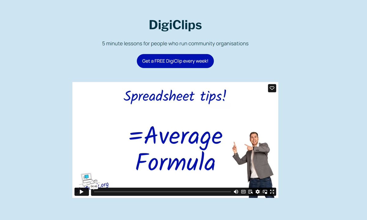 digi_kick's tweet image. This week&apos;s DigiClip is ready for you!! Click the link below to see how to use &apos;Average Formula&apos; with Spreadsheets: digiquick.org/digiclips/ #DigiQuick #InternetAdvantages