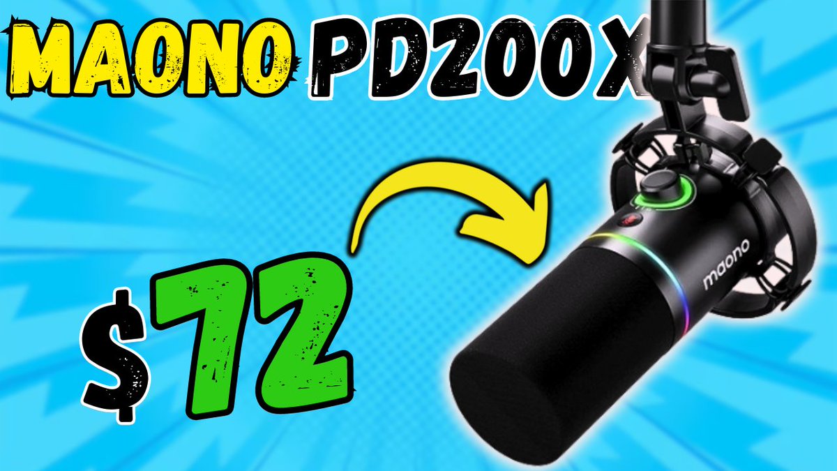Yooo Fam!!! Unboxing Video is out now on Channel 🚀... Go Watch & show some Love 🙏🏻❤️

'MAONO PD200X Dynamic Microphone' 🎙

📺Watch Now: youtu.be/y7PLYU0nAek?si…

#Maono #microphone #Mic #podcaster #youtubevideo #ContentCreators #YouTube #Bitcoin #Crypto #TechUnboxing
