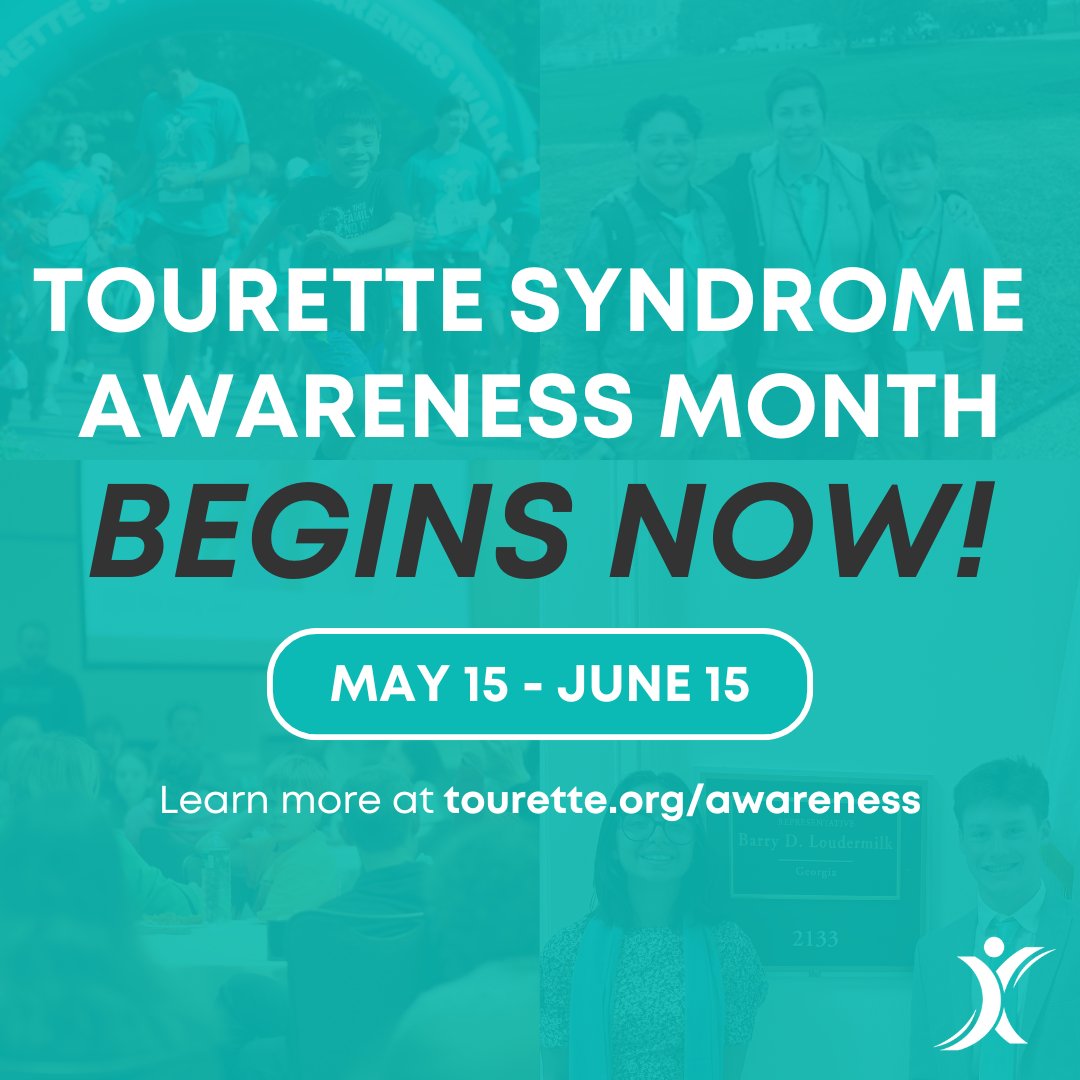 Tourette Syndrome Awareness Month, May 15 - June 15, marks an important time for the #TouretteSyndrome and #TicDisorder community. We have plenty of opportunities for you to get involved and make an impact that you can find on our TS Awareness Month page: tourette.org/awareness