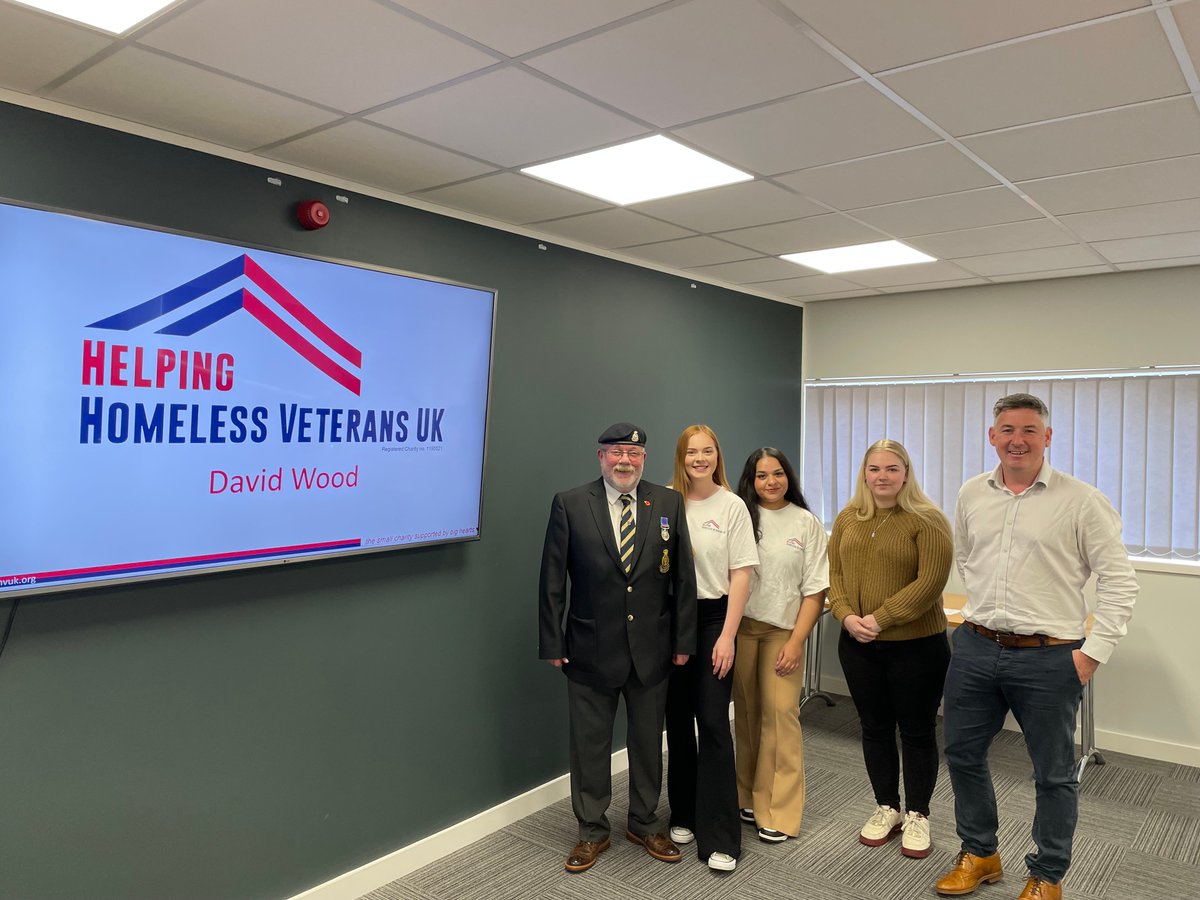 We were delighted to have Brian from Helping Homeless Veterans UK join us yesterday to share the incredible work the charity is doing to rebuild lives. A big shoutout to Maddie, Robyn, Saba, Carolyn & Jenna at head office for their hard work in raising £631 so far!