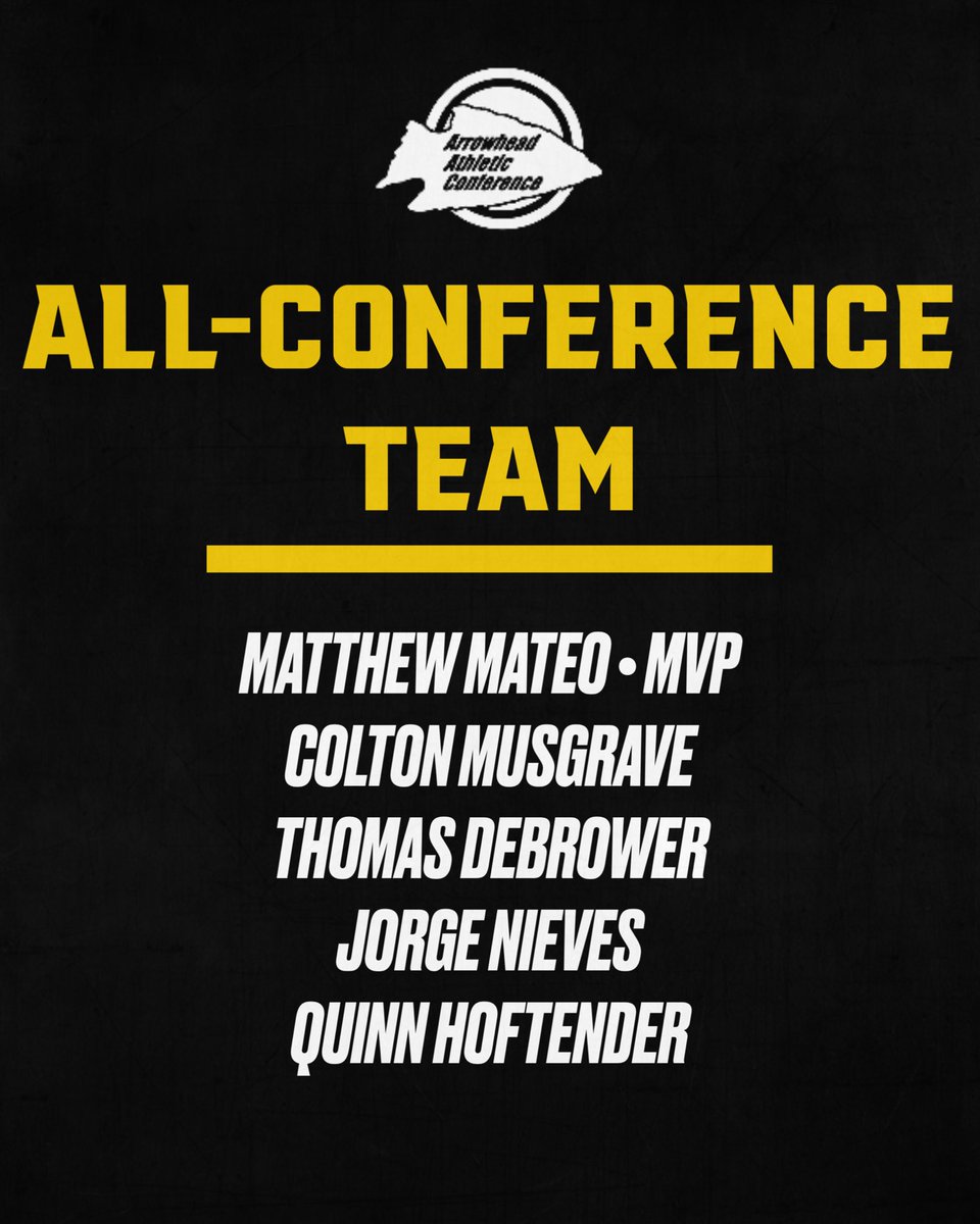 5️⃣ Braves named to the All-Conference Team for their efforts during the 2024 Arrowhead Conference Championship campaign:

🧵⬇️

#TheBraveWay