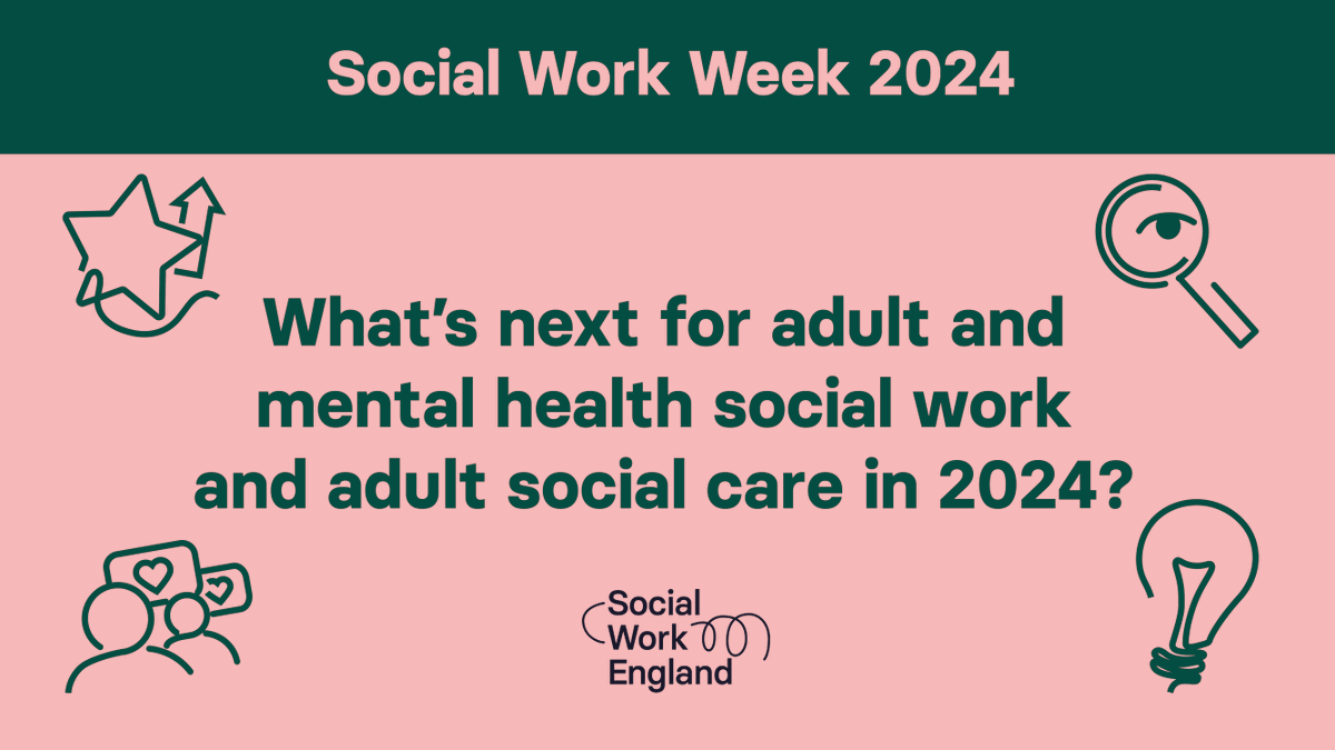 During #SocialWorkWeek2024, we hosted a discussion about what’s next for adult and mental health social work and adult social care in 2024. Watch it this #MentalHealthAwarenessWeek ow.ly/bgq050REeja