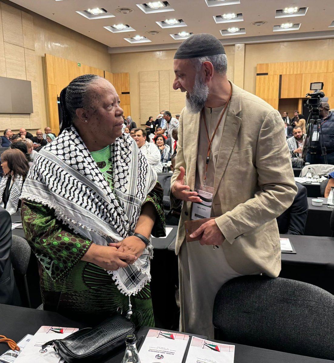 FOA Chair @Ismailadampatel at the anti-apartheid conference in South Africa with Minister N Pandor