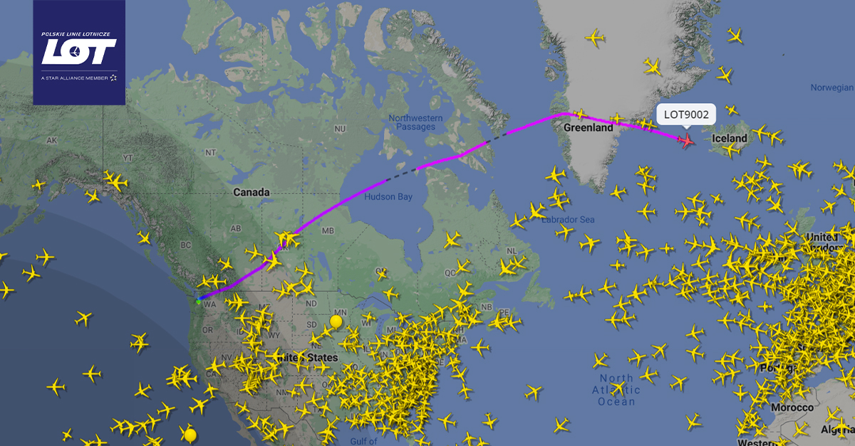 Nowy członek rodziny #PLLLOT już do nas leci. Przybliżony czas przylotu B737 Max 8 to 6:30 rano, 16 maja. #flyLOT