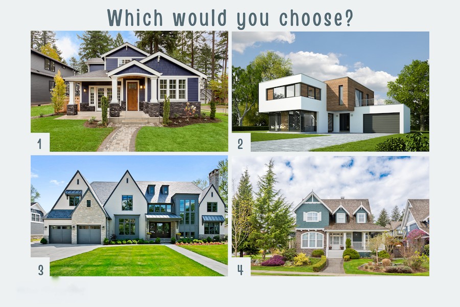 Which one would you choose? Are any of these the style of your dream home? #thehelpfulagent #home #houseexpert #house #realestate #realestateagent #dreamhome #househunting #homeowner #buyer #firsttimehomebuyer #newhome