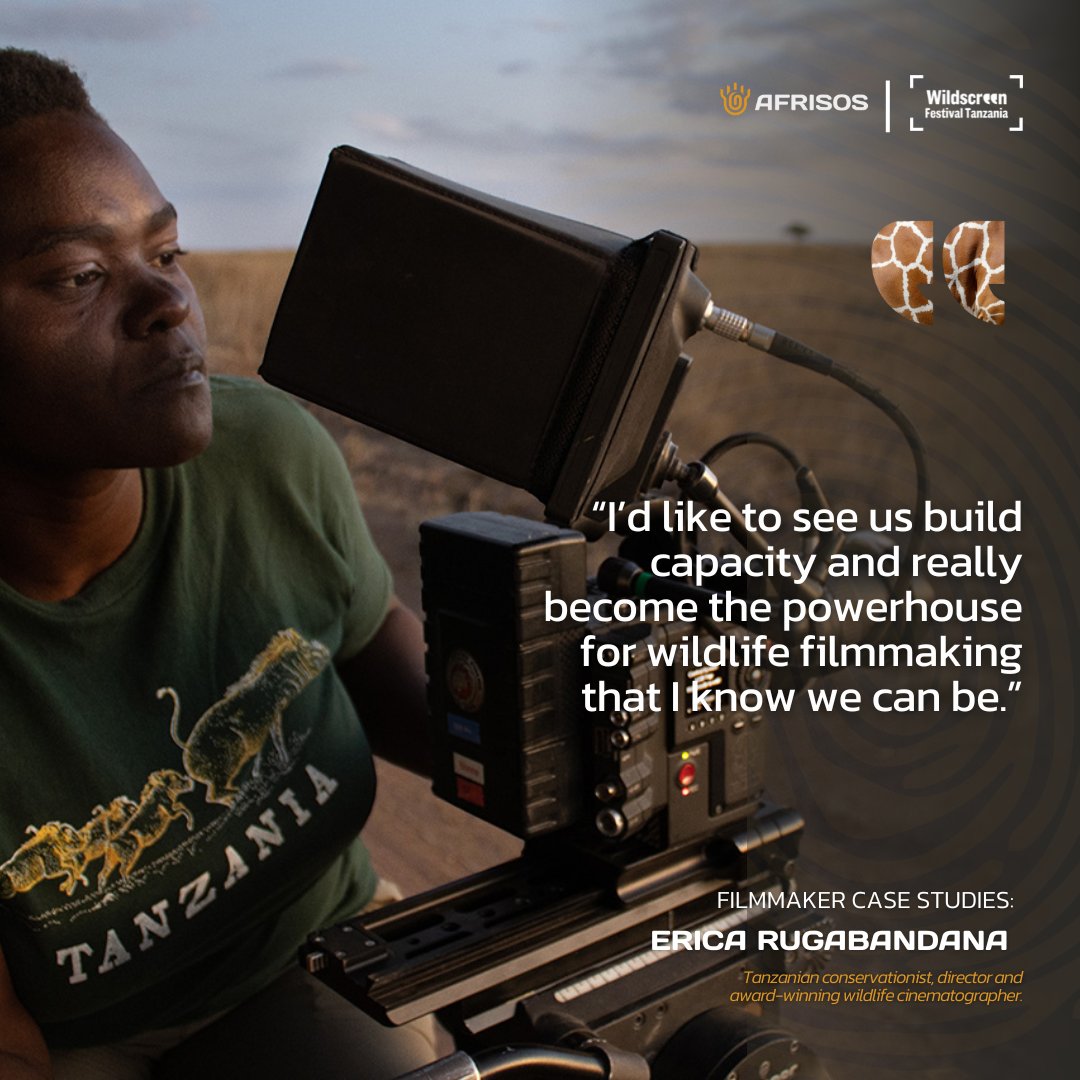 We talked to upcoming #WSFT24 Headliner & Tanzanian conservationist, director and award-winning wildlife cinematographer, Erica Rugabandana. Read the full blog now at: wildscreen.org/wildscreen-fes…