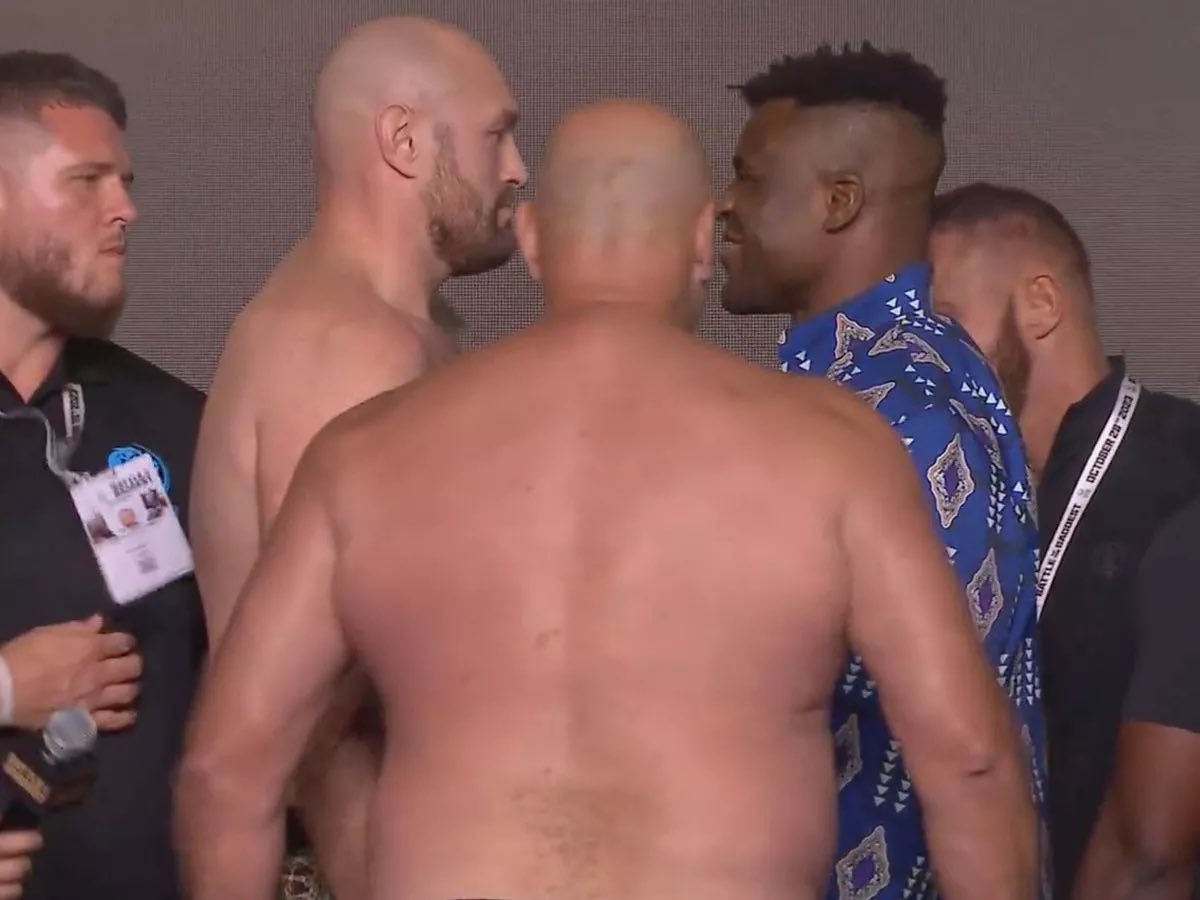 Flashback to when Tyson Fury fought Francis Ngannou in October of 2023.