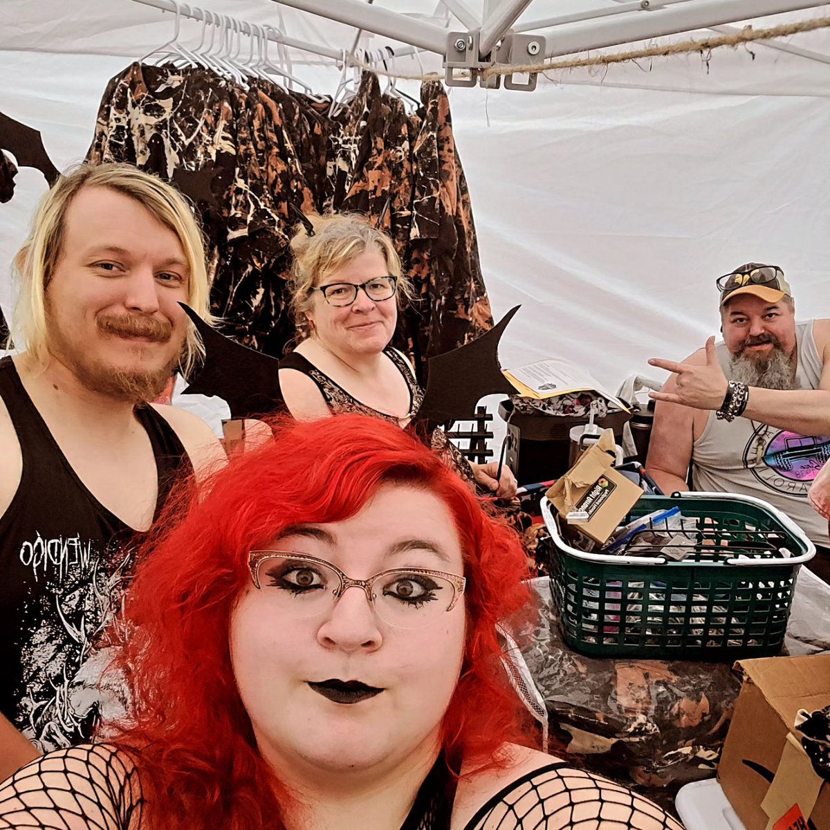 MisticaInk's tweet image. Got rainy at Smokey mountain bigfoot festival! But I met some really amazing people and had a great time! ❤️ #smallartist #smallbusinessowner #cryptidcore #cryptid #goth