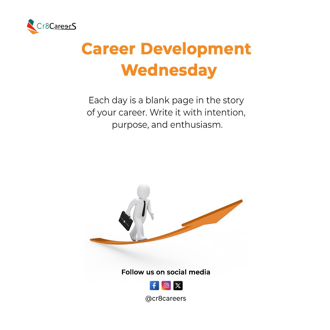 Unleash your passion each day to craft a fulfilling career narrative. #CareerAdvice #development #wednesday #purpose #cr8careers