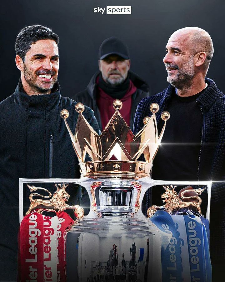 Trofi Premier League akan ada di stadion Arsenal &amp; Manchester City akhir pekan ini, serta 40 medali untuk para pemain, pelatih &amp; staff. Etihad &amp; Emirates Stadium juga akan menampung podium serta kembang api untuk peserta pemenang Premier League

@skysports

Masih optimis juara👀