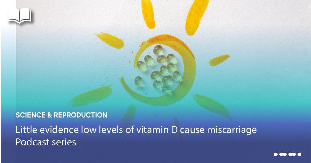 🔹 New article online 🔹 Mendelian randomisation study finds little evidence of causal relationship between low serum 25OHD concentration or vitamin D deficiency and miscarriage – but supplementation still advised. Find the full article here 👇 focusonreproduction.eu/science-and-re…
