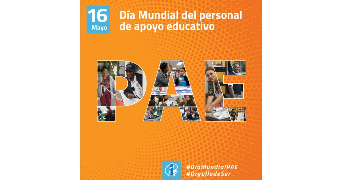 🔺El #16Mayo es el Día mundial del Personal de servicios y apoyo educativo en los centros gracias a la presión de #EducationInternational en la UNESCO‼️ 🔺Reconocimiento,dignificación y respeto a este colectivo‼️ 🔺El #PSEC también enseña y educa‼️ 🔺Tu trabajo NO es invisible‼️