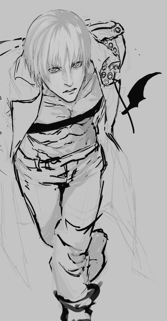 Dante wip again. I don't manage to finish my works 😪  #dmc #dmc3 #devilmaycry
