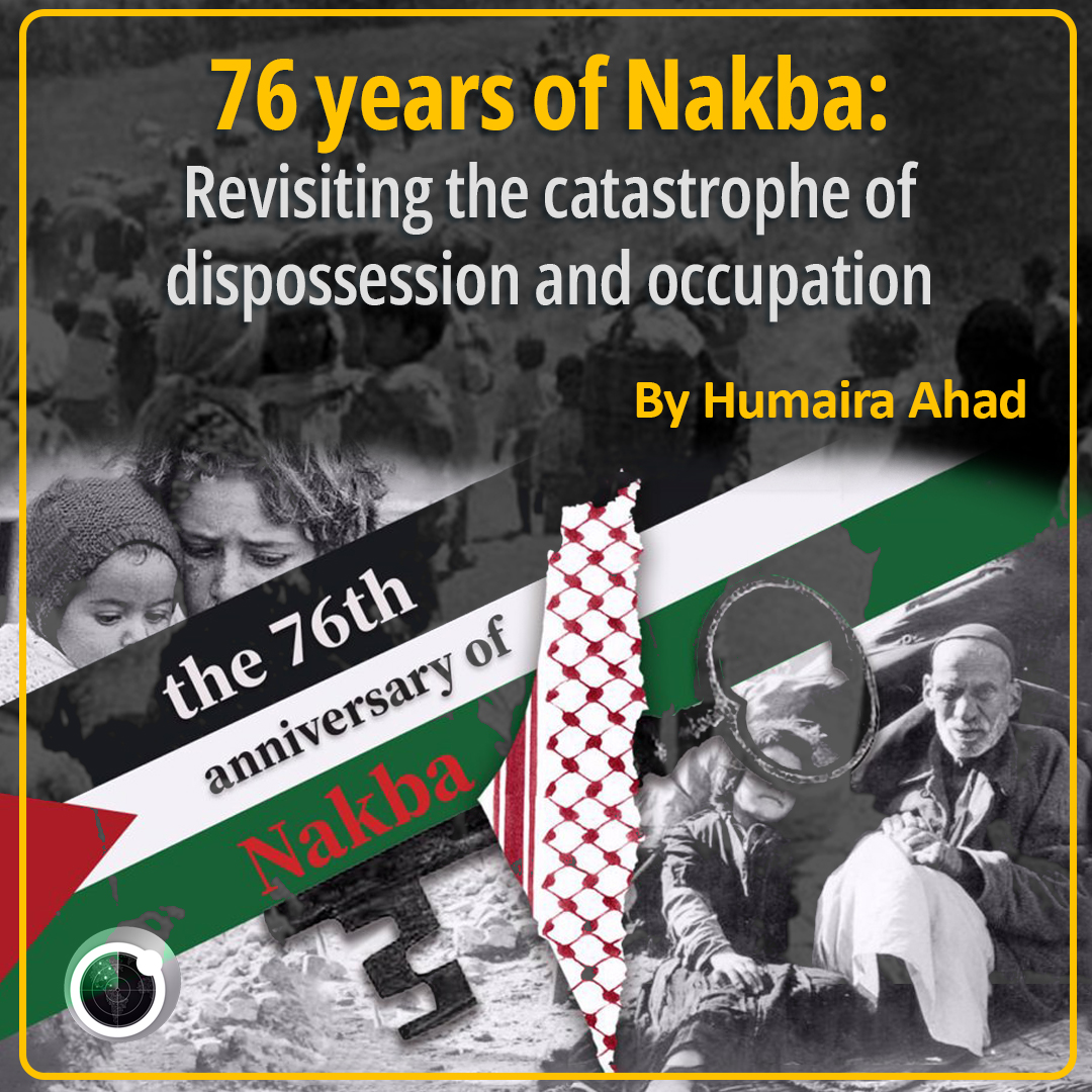 1-76 years of Nakba: Revisiting the catastrophe of dispossession and occupation

By @HumairaAhad_83