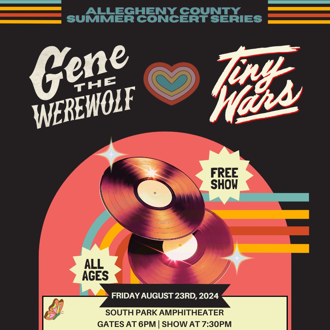 Summer is takin’ shape!! We’re honored to rock with <a href="/theclarks/">The Clarks</a> at <a href="/Stage_AE/">Stage AE</a> in June ☀️ Then we prepare to have a battle of the cut off sleeves with <a href="/Genethewerewolf/">Gene The Werewolf</a> at South Park Amp in August 🖤 Details below!