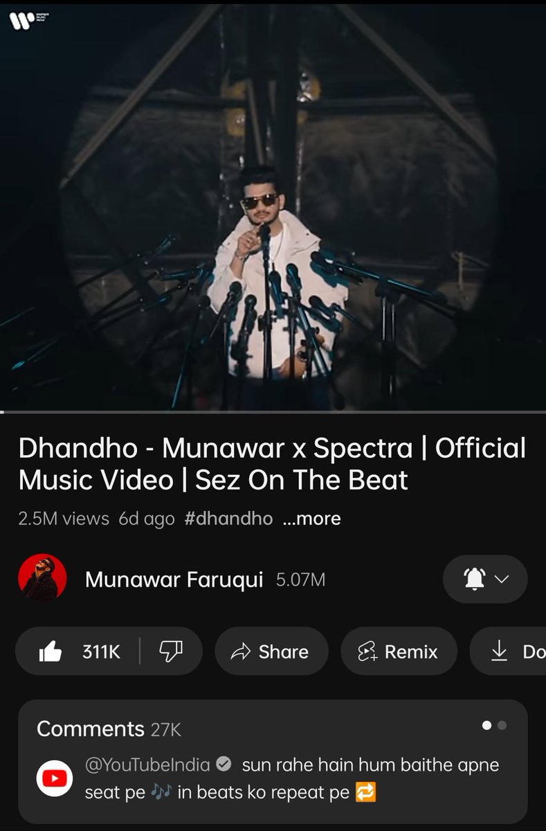 Congratulations #dhandho song cross 2.5 million ♥️

And the other side people are crying 😭😝

#MunawarFaruqui || #MKJW || #MKJW𓃵
#MunawarKiJanta || #MunawarWarriors