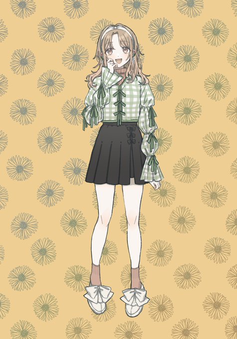 「plaid pleated skirt」 illustration images(Latest)｜4pages