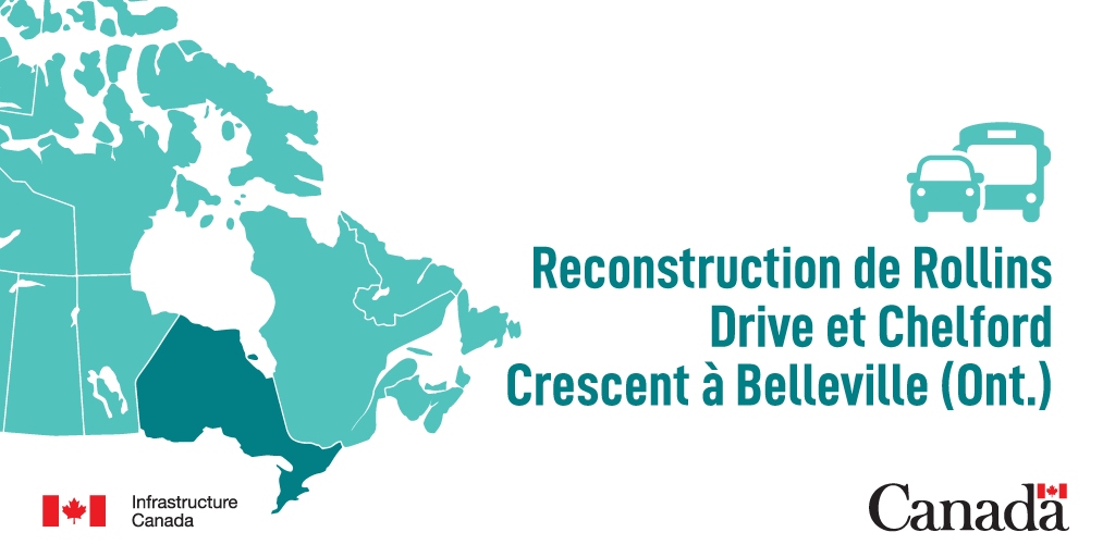 Nous aidons à reconstruire Rollins Drive et Chelford Crescent à #Belleville afin de rendre la conduite plus sécuritaire pour les résidents. Pour en savoir plus [ANG]: belleville.ca/en/news/rollin…