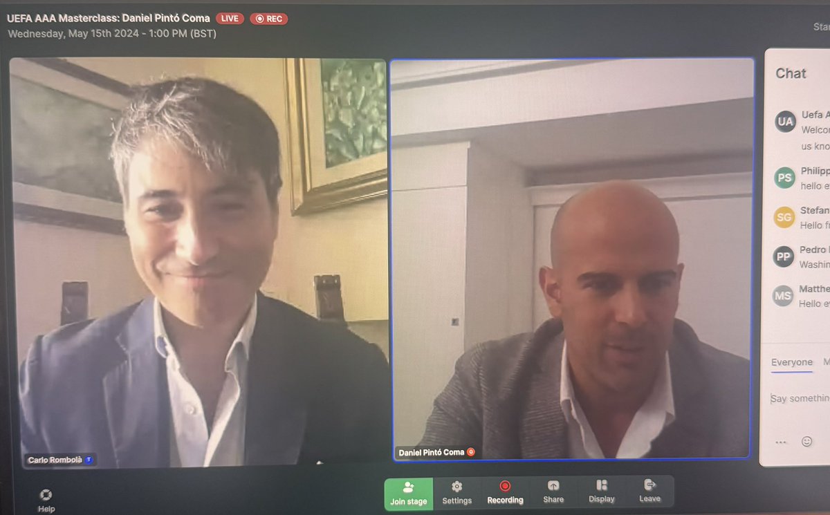 UEFA AAA Masterclass currently taking place featuring guest speaker <a href="/DanielPintoComa/">Daniel Pintó</a> !