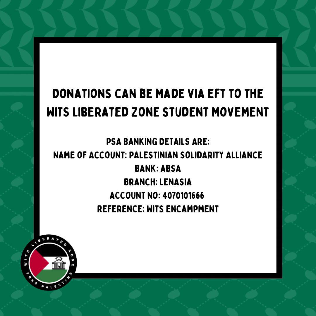 Wits Palestine Solidarity Committee tweet media