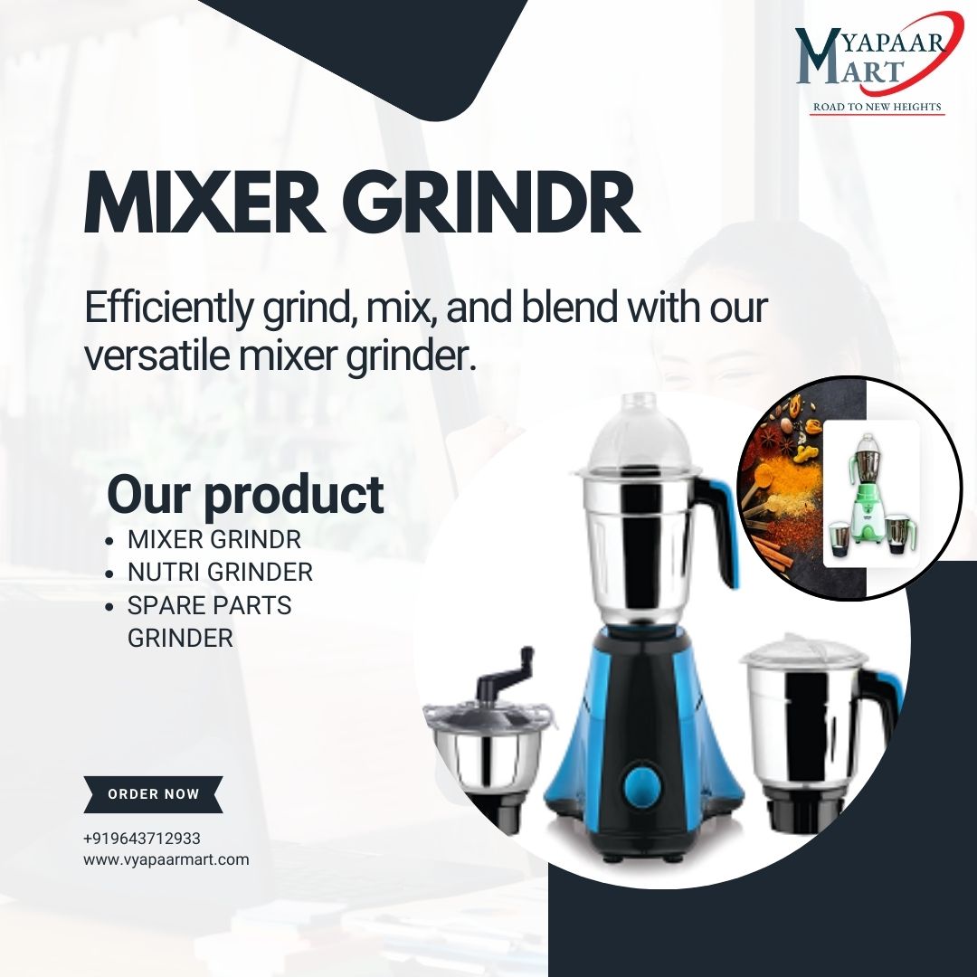 looking for distributors and wholesalers
Elevate your culinary experience with our powerful mixer grinder, designed to effortlessly blend and grind ingredients for delicious meals.
#BlendMaster
#GrindAndMix
#KitchenEssential
#MixerMagic
#ChefApproved
#EffortlessCooking