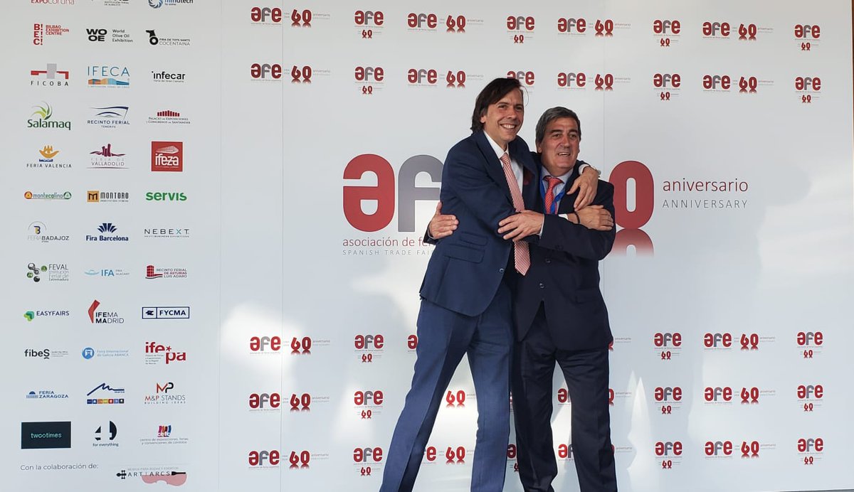 🎂 @AsocFeriasEsp is celebrating its 60th anniversary this week, and Regional Director Europe Nick Dugdale-Moore was in Valencia for this historical occasion...

🔗 Continue reading: linkedin.com/feed/update/ur…

#ufi #ufieurope #AFE #FieraValencia #eventprofs