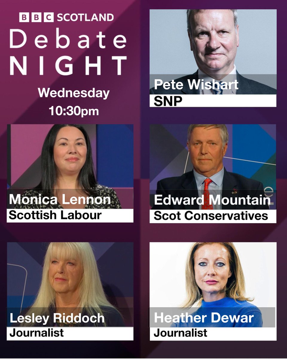 On Debate Night tonight, Stephen will be joined by @PeteWishart, @MonicaLennon7, @1edmountain, @LesleyRiddoch and @HDewarSport Join us and a studio audience from Perth on @BBCScotland tonight at 10.30pm #bbcdn