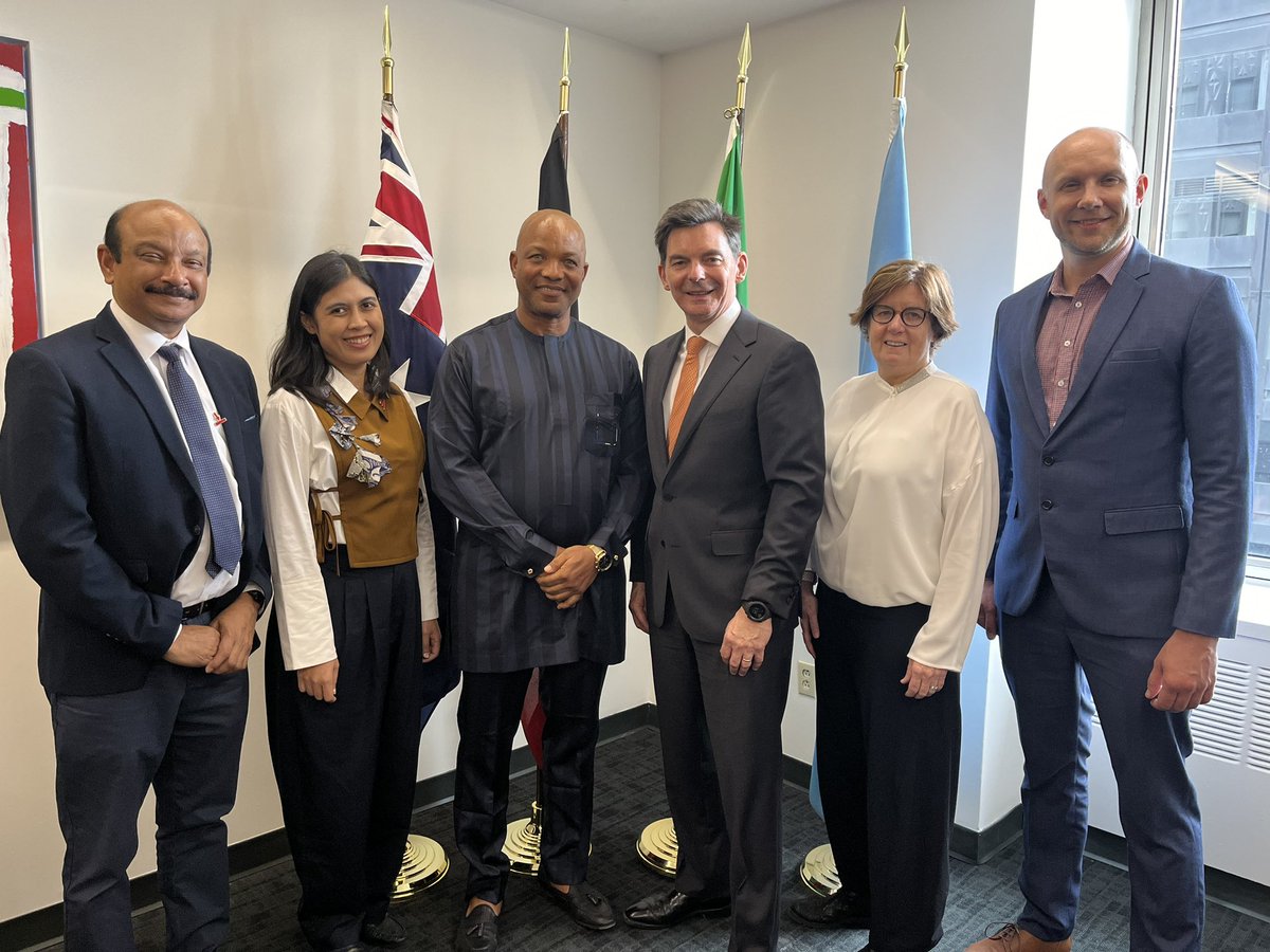 Ambassador James Larsen 🇦🇺🇺🇳 (@australiaun) on Twitter photo Productive conversation with <a href="/AObiefuna/">Arinze Austin Obiefuna</a>, <a href="/StopTB/">Stop TB Partnership</a> & <a href="/SpeakTB/">REACH</a>. Australia values the views of civil society regarding #AMR priorities for the HLM political declaration, drawing on shared experiences in tackling TB within our communities, and our collective commitment to #OneHealth. Productive conversation with <a href="/AObiefuna/">Arinze Austin Obiefuna</a>, <a href="/StopTB/">Stop TB Partnership</a> & <a href="/SpeakTB/">REACH</a>. Australia values the views of civil society regarding #AMR priorities for the HLM political declaration, drawing on shared experiences in tackling TB within our communities, and our collective commitment to #OneHealth.