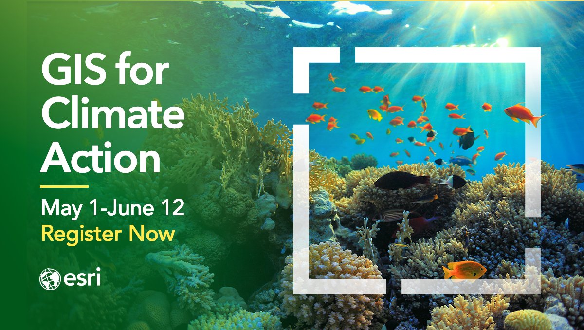 Last chance! 🚨 Registration for our #climateMOOC closes tonight at 11:59 PM PT: esri.social/oSGt50RzW11 This will be your only chance to take this course in 2024. We hope you'll join us!💙💚