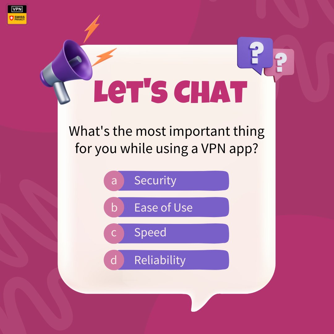 What's the most important thing for you while using a VPN app?

Download now!
Android: tinyurl.com/thevpnapp-twit…
IOS/Mac: tinyurl.com/thevpnapp-twit…

#VPN #Freevpn #SecureConnection #DataPrivacy #OnlineSecurity #VirtualPrivateNetwork #InternetPrivacy #CyberSecurity
 #memes #twitter