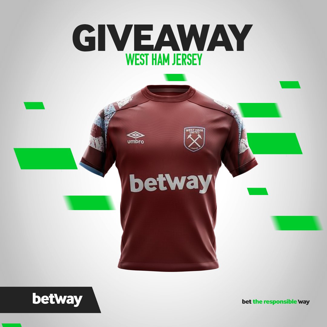 📢 West Ham Jersey Giveaway 📢 To be eligible you must: 1️⃣ on twitter.... Like. RT & Comment 'Get Way More' 2️⃣ Follow us 3️⃣ Be in the Goalball Show Twitter Space Launch Tomorrow at 2PM WAT #BetwaySquad #BetwayTwitterSpace