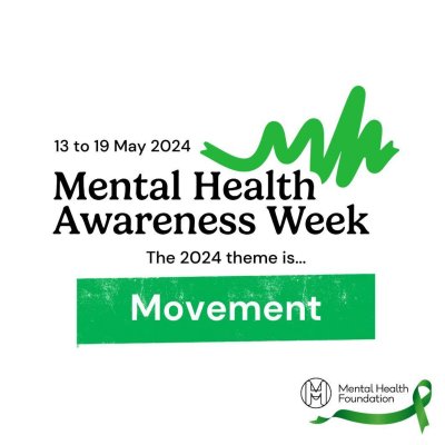 This week is mental health awareness week, the theme for this year being, movement: moving for our mental health 💚